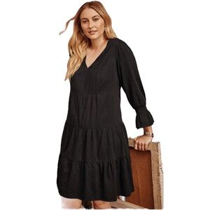 J.Jill Breezy Tiered Cotton Dress